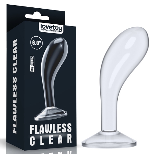 Flawless Clear Prostate Plug 6.0"