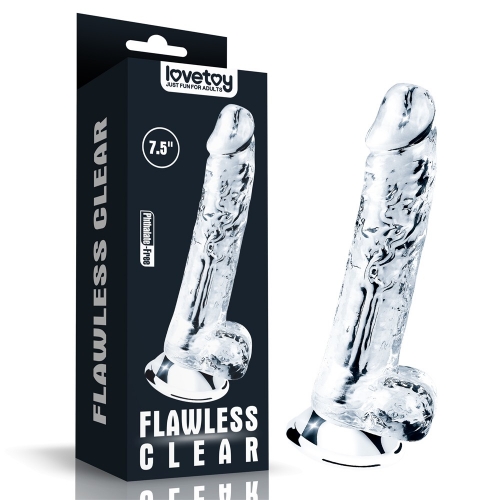 Flawless Clear Dildo 7.5"