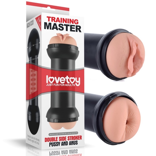 Training Master Double Side Stroker Pussy and Anus