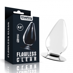 Flawless Clear Anal Plug 4.5