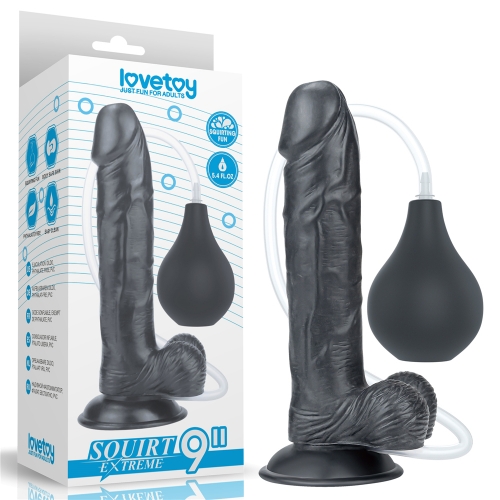 9'' Squirt Extreme Dildo - Black