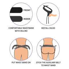 Easy Strap on Harness (Polka dots)