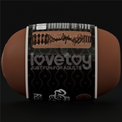 Slider Double-Ended Masturbator Vagina and Anus(Brown)