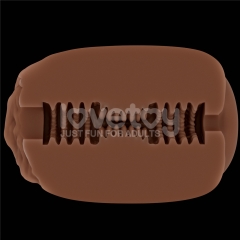 Slider Daul-Ended Masturbator Ass and Vagina(Brown)