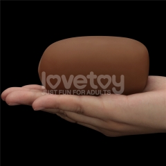 Slider Double-Ended Masturbator Vagina and Anus(Brown)