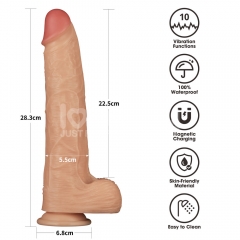 11'' Vibrating Power Basics Cock