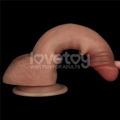 7.5'' Sliding Skin Pro Dual Layer Silicone Dong