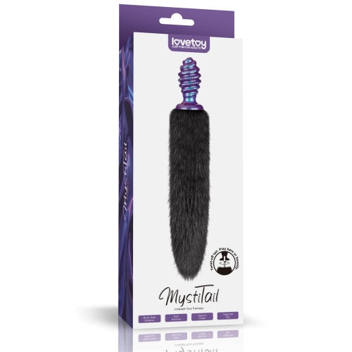 MystiTail Silicone Anal Plug with 14" Tail